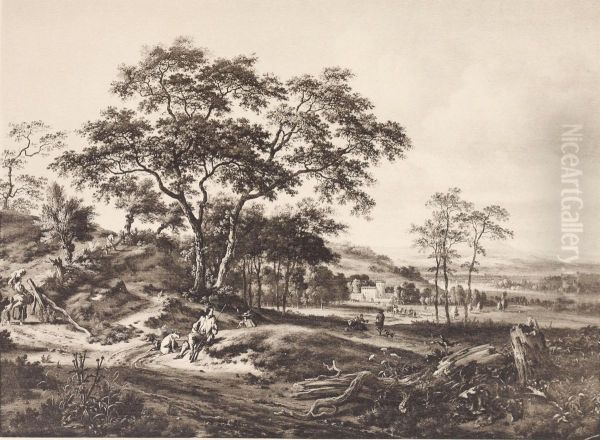 Landscape with a resting hunter - view 1
