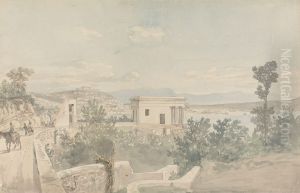 View of Naples from Via di Posillipo by Johan Wilhelm Ludwig Dahl