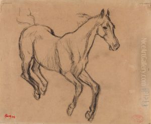 Horse Gallopping by Edgar Degas