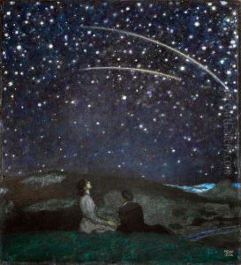 Falling stars by Franz Stuck