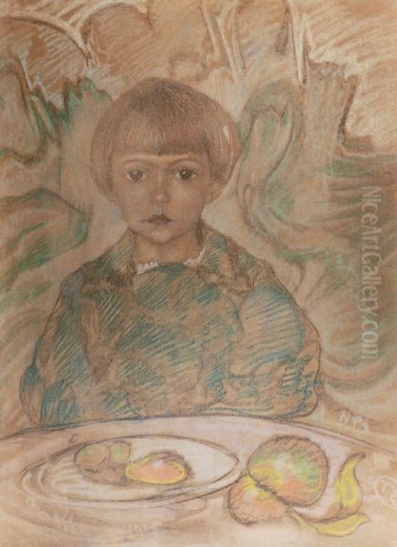 The child at the table - view 1