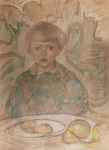 The child at the table