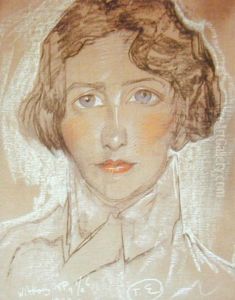 Portrait of Alina Januszkowska by Stanislaw Ignacy Witkiewicz (Witkacy)