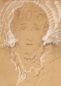 Portret kobiety by Stanislaw Ignacy Witkiewicz (Witkacy)