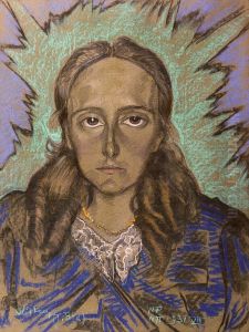 Portret kobiety by Stanislaw Ignacy Witkiewicz (Witkacy)