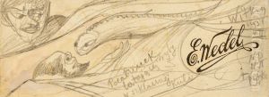 Kiss of a flying fish in a glass ball by Stanislaw Ignacy Witkiewicz (Witkacy)