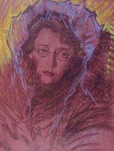 Portrait of a woman in glasses Portrait of a woman in glasses