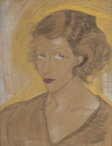 Portret kobiecy by Stanislaw Ignacy Witkiewicz (Witkacy)