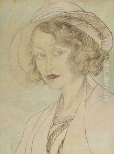 Portrait of Jadwiga Pasierb-Orland, in a hat