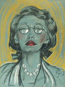 Young Yakutka with glasses by Stanislaw Ignacy Witkiewicz (Witkacy)