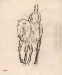 Horseman by Edgar Degas