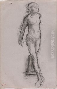 Study of a Nude Dancer by Edgar Degas