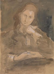 Portrait Study of Martha, Lady Hayter by George Hayter
