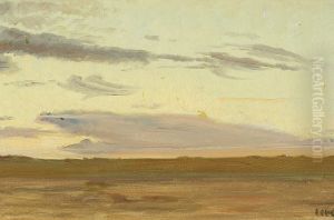 Sunset at Skagen. by Michael Peter Ancher