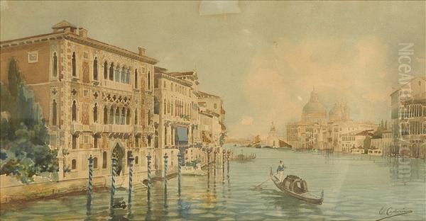Venice,the Grand Canal With Santa Maria Della Salute - view 1