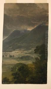 A Valley and Mountains Catskill, New York by Asher Brown Durand