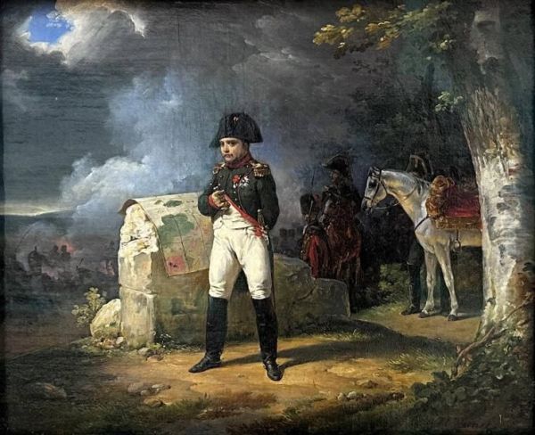 Napoleon Meditating on a Military Map at Charleroi - view 1