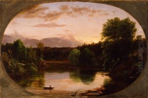 Sunset, View on the Catskill by Thomas Cole