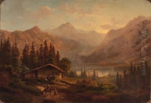 Old Mill in the Alps by Georg Engelhardt