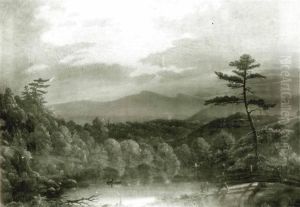 View on the Catskill River by Christopher Pearse Cranch