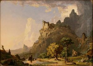 Study for "Mountain Stream" by Jasper Francis Cropsey