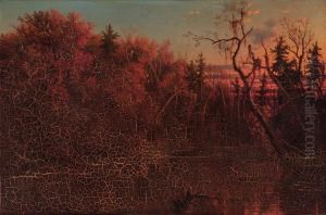 Dismal Swamp, Sunset by Regis Francois Gignoux