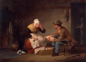 Bargaining (The Christmas Turkey) by Francis William Edmonds