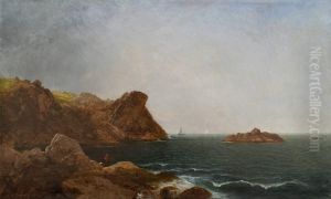 Pulpit Rock, Nahant (Nahant Rock and Seashore) by John Frederick Kensett