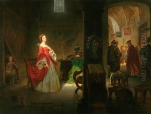 Princess Elizabeth in the Tower by Emanuel Leutze