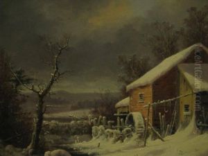 Old Mill in Winter by George Henry Durrie