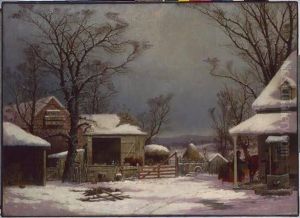 Farm Yard, Winter by George Henry Durrie