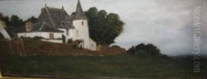 Old White Houses, Vitre, France by Elihu Vedder