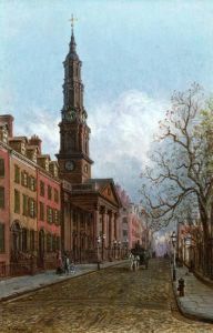 St. John's Church, Varick Street, New York by Edward Lamson Henry