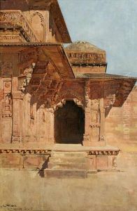 Partial View of Building at Futtehpore-Sikri (Fatehpur-Sikri) by Edwin Lord Weeks