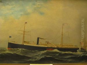 Steamship "Wyanoke" by Antonio Nicolo Gasparo Jacobsen