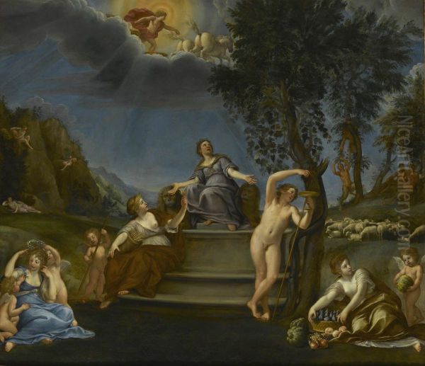 Cybele et les Saisons, ou Allegorie de la Terre - view 1