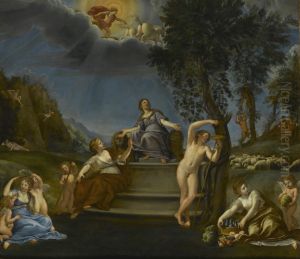 Cybele et les Saisons, ou Allegorie de la Terre by Francesco Albani