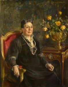Mrs. Daniel Willis James (1833-1916) by Alphonse Jongers