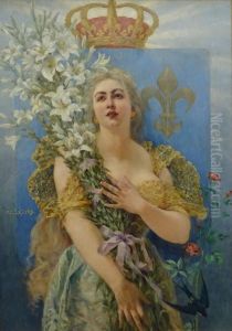 Fleurs de France by Adolphe Lalyre