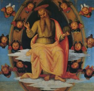 The eternal blessing giver by Pietro Vannucci Perugino