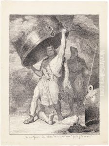 Thor Takes The Great Mead's Cauldron from the Giants by Marten Eskil Winge