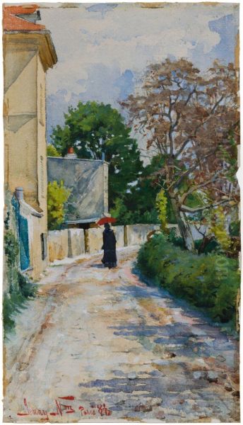 A Woman Walking in Paris - view 1