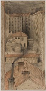 Backyards at Kungsholmen, Stockholm 1893
