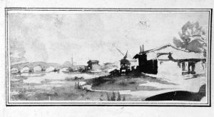 Landskap med bro by Jacques Callot