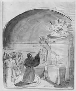 Religios scen by Carl August Ehrensvard