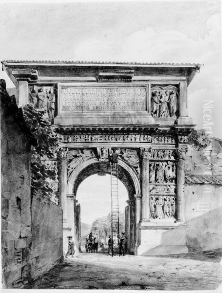 Trajanusbagen i Benevento, Italien - view 1