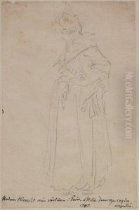 Madame Hirault min vardinna i Paris, d'Hotell Dauvergne Cay des Augustins by Elias Martin