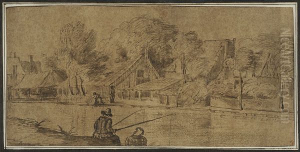 Byggnader vid floden Vecht - view 1