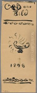 Sketch for back of cover for Ord&Bild 1898 Sketch for back of cover for Ord&Bild 1898