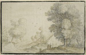 Landscape with View of a Village by Willem van Nieulandt II